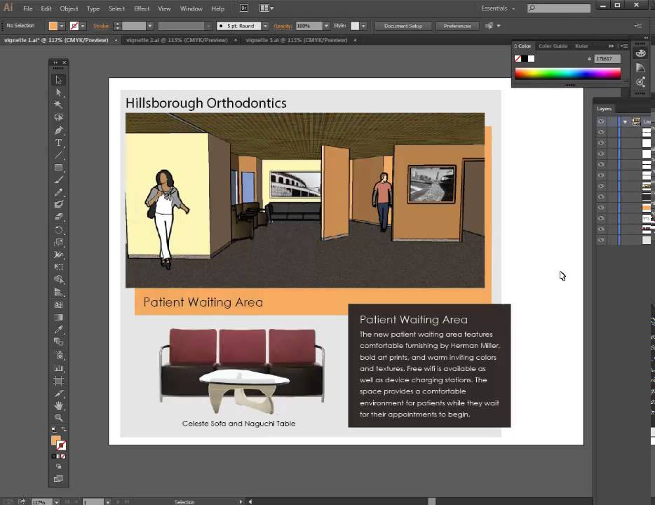 presentation in illustrator