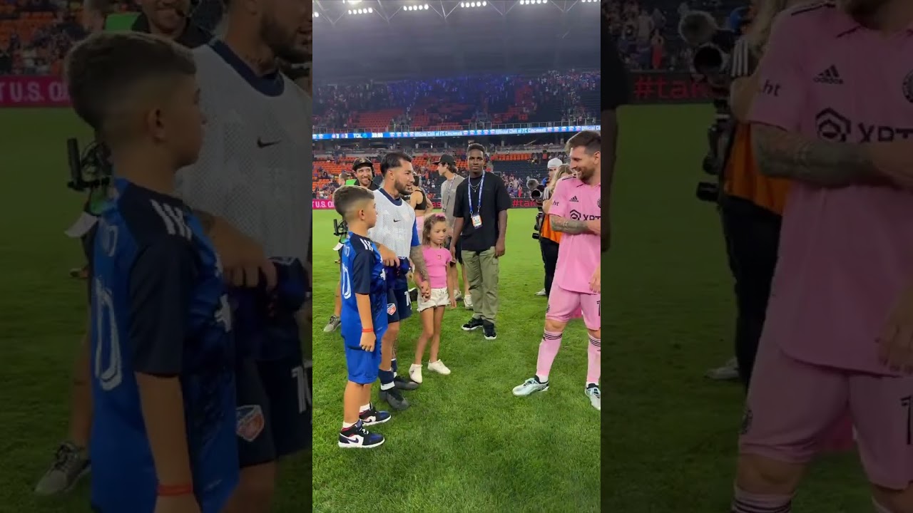 Argentine Natives Lucho Acosta + Lionel Messi Swap Jerseys