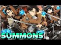 500+ GEMS! ATTACK ON TITAN COLLAB SUMMONS! - Seven Deadly Sins Grand Cross