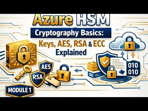 Azure HSM Cryptography Basics: Keys, AES, RSA & ECC Explained | Module 1.2