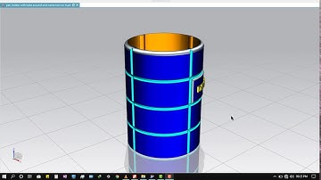 Design Visual of Pen Holder with Parametrically controlled Embossed Text | Siemens NX