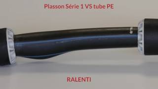 Tube PE VS Raccord Plasson série 1 - Test de résistance