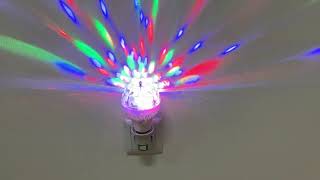 Disko lampa LED rotirajuca - Rotating Disco all color LED lamp