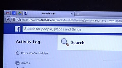 Delete your Facebook search history
