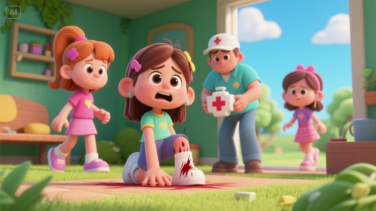 Ouch! Here Comes Help! | Doctor & First Aid Nursery Rhyme for Kids