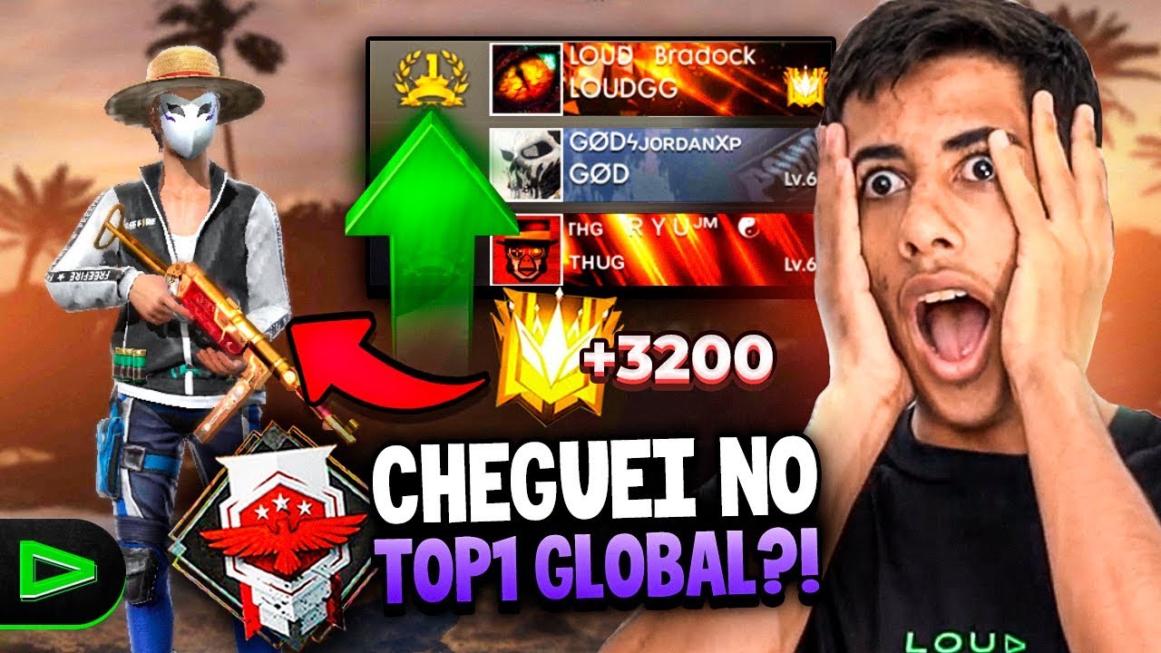 Estou Quase Chegando No Top 1 Global Do Free Fire