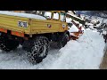 Unimog chasse neige embrun hautes alpes snowtime