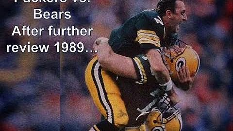 Packers vs  Bears AFTER FURTHER REVIEW GAME 1989