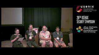 USENIX Security '19 - Security Educational Panel