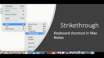 [SOLVED] Where is strikethrough Option in Mac Notes | How to add a shortcut