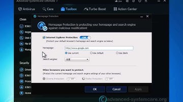 Download Advanced SystemCare Free/Pro/Ultimate 7 for Homepage Protection & Default Setting