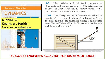 13-3 | Kinetics of a Particle | Chapter 13: Hibbeler Dynamics  14th ed |  Engineers Academy