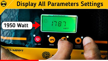 Eapro Tron 3200 All Display Parameters Settings