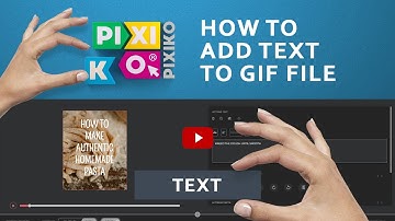 Add text to GIF with Pixiko