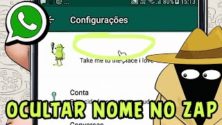 Como Ocultar Nome no WhatsApp