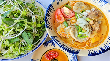 Món Bún Sườn Chả Cá Thác Lác Chua Ngọt - Món Ăn Ngon Mỗi Ngày