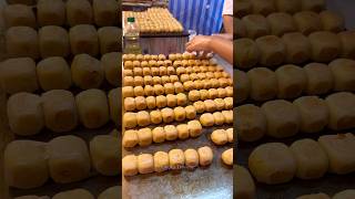 Cube-shaped sweet potato snack. - Thai Street Food