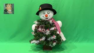 Avon 1998 Dancing Snowman Tree - We Wish You A Merry Christmas