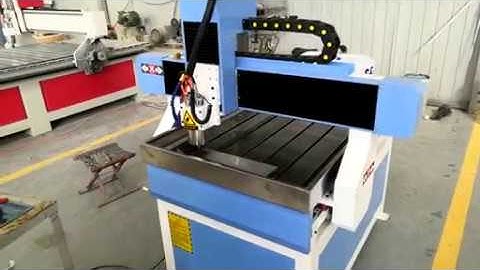 how to operation NC studio controled mini cnc carving router machine RS6090  with water tank