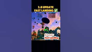 🤯 FASTEST LANDING TRICK 3.8 UPDATE #pubgbgmitipstricks #youtubemb #viraltrick #bgmishorts