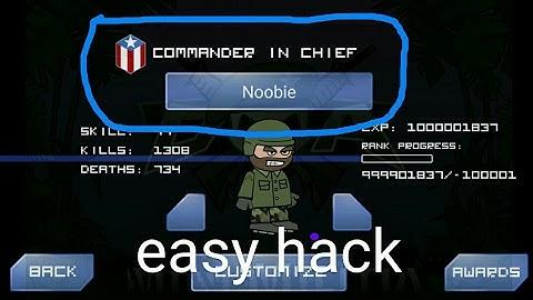 Hack in MINI MILITIA rank up (Commander in chief) in few seconds (100% working) latest hack 2017