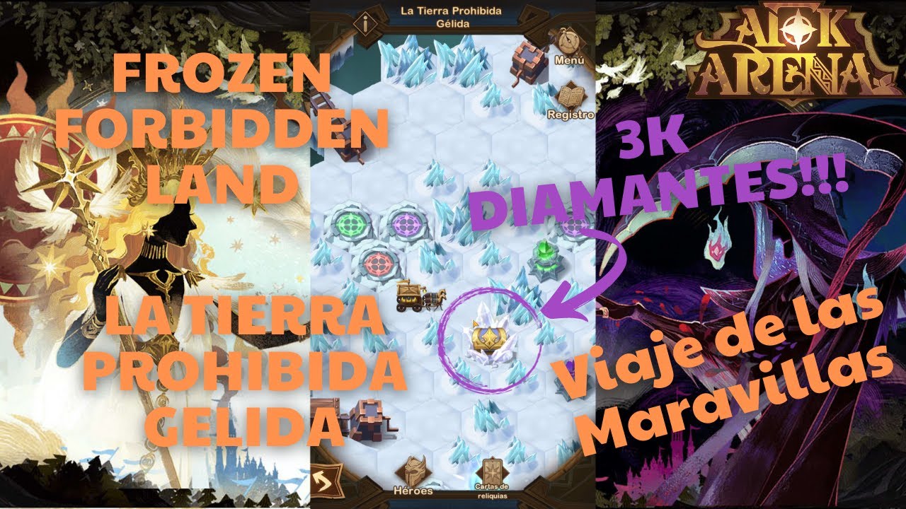 La Tierra Prohibida Gelida - Guia Viaje de las Maravillas - AFK Arena