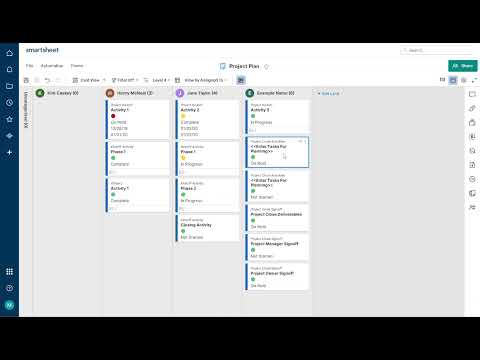 Smartsheet Card View