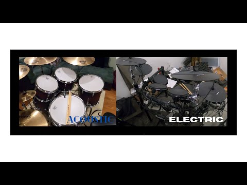 Electronic drums versus acoustic drums...which kit is better?