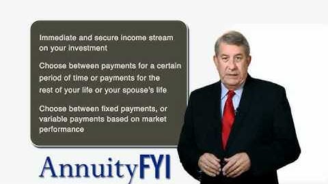 Immediate Annuities Overview