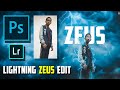 Lightning zeus edit   layer breakdown  awesome lightning effect