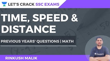 Time, Speed and Distance (Previous Years