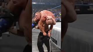 Brock Lesnar Injures Kurt Angles Right Knee And Makes Him Scream Ah My Knee You Son Of A