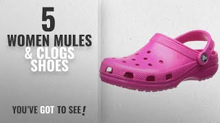 Top 5 Women Mules & Clogs Shoes [2018]: crocs Unisex Classic Clog,Candy Pink,8 M US Men's / 10 M US