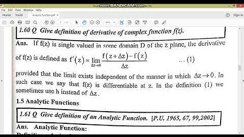 Analytic function//Complex analysis//M.Adnan Anwar