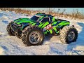 Нашумевший TRAXXAS HOSS 4X4 VXL ... Ломаю в зимнем тесте.