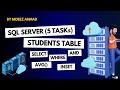 SQL Server PROJECT || 5 Task Assigned to us in Class UET