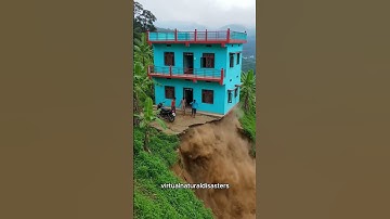The Earth is Moving... Watch What Happen 🚨 #disaster #landslide #shortvideo