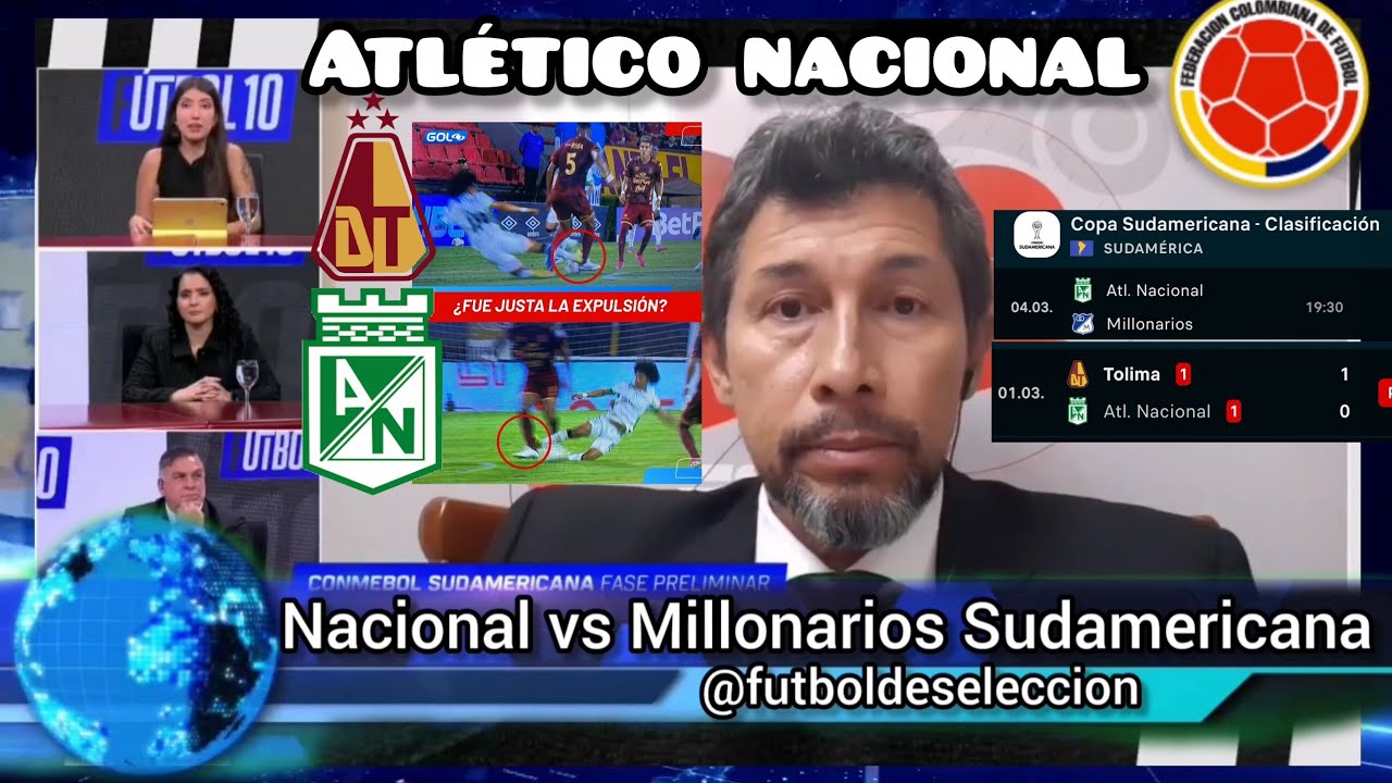 Nacional preocupa: suplentes pierden ante Tolima y se viene Millonarios en Sudamericana