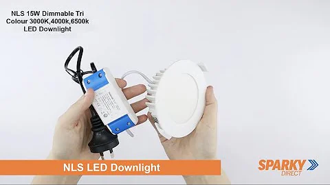NLS 20096 | 15W Dimmable | Tri Colour | 3000K,4000k,6500k LED Downlight