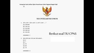 Jangan lupa subscibe dan like yah teman-teman tes cat tkd twk tiu tkp
cpns 2018 lulus rajin belajar berdoa adalah kunci kesuksesan.