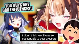 Kronii Hung Out With Gigi Gigitomo and Got Peer Pressured again