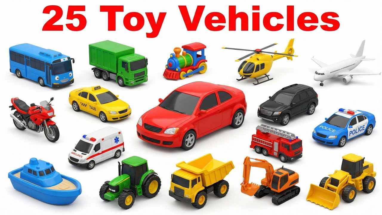 Toy Car Example 25 Amazing Toy Vehicles | Toy Car, Toy Truck, Toy Helicopter | Easy ...