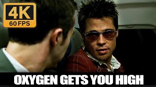 Fight Club | Airplane Scene Meeting Tyler | Oxygen Gets You High 4k 60fps