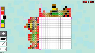 Pic-a-Pix Color 2🧩:  Level 55