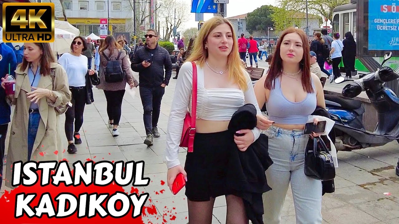 kadikoy Bazaar Moda Istanbul 2023 Азиатская сторона Стамбула Пешеходная экскурсия по Турции 4k