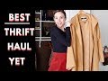 My BEST Thrift Haul & Try On ( Blazers & Coats) | Sustainable Fashion on a Budget