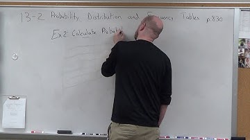 Geometry 13-2: Frequency Tables and Probability Distributions