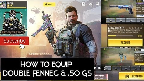 How to Equip double Fennec & .50 GS in CODM & gameplay