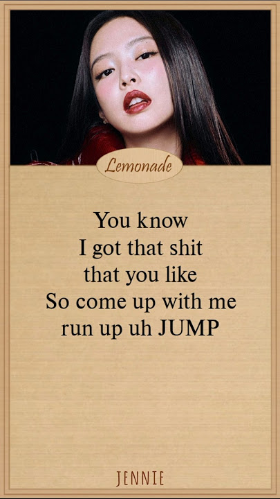 BLACKPINK JUMP Lyrics #jisoo #jennie #rosé #lisa #blackpink #jump