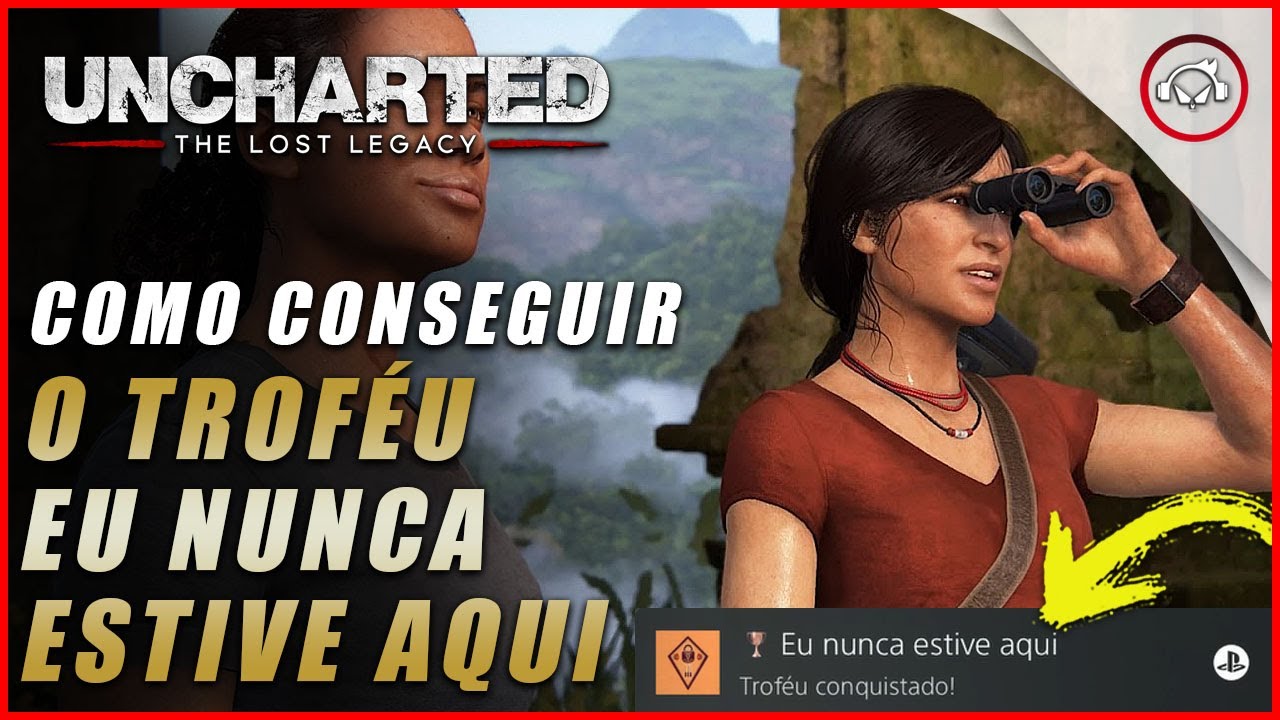 Miniatura do vídeo Uncharted The Lost Legacy Ps5/Ps4/Pc, Como conseguir o troféu eu Nunca Estive Aqui! | Super dica